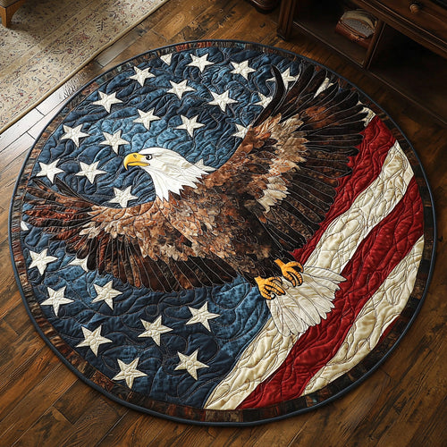 Freedom Soars Quilted Round Mat NCU0DV6721