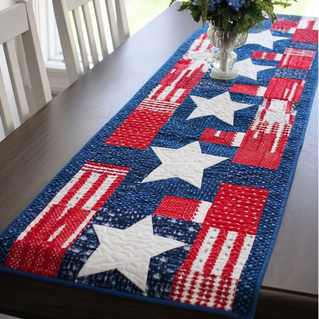 Freedom Stitch Quilted Table Runner NCU0NT12694
