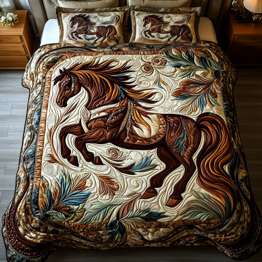 Freedom Stride 3-Piece Quilted Bedding Set NCU0VH1819