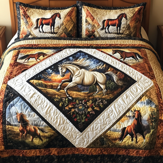 Freedom Stride 3-Piece Quilted Bedding Set NCU0VH4871