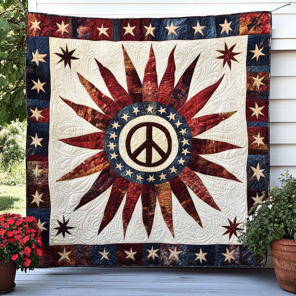 Freedom Sunburst Quilted Blanket NCU0NT7748