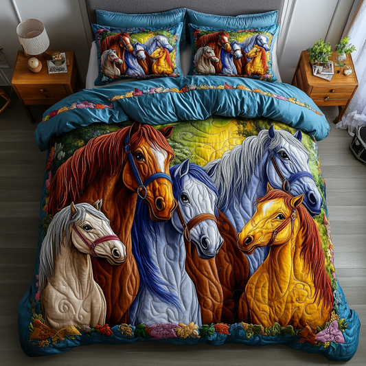 Freedom in Motion 3-Piece Quilted Bedding Set NCU0DK3767