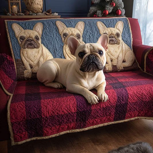 Frenchie Dreamland Quilted Sofa Cover NCU0PT9995