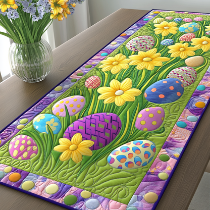 Fresh Blooms Quilted Table Runner NCU0VL1660