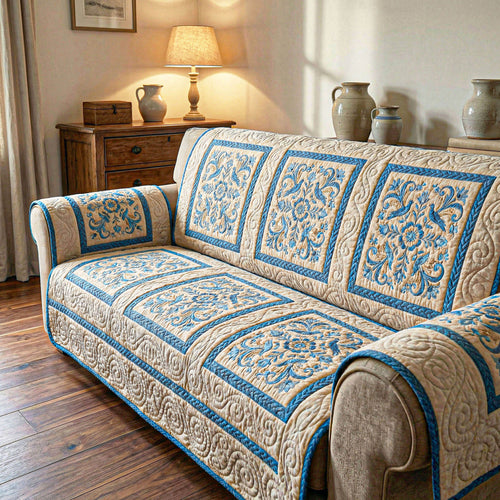 Fresh Petals Quilted Sofa Cover NCU0TD2401