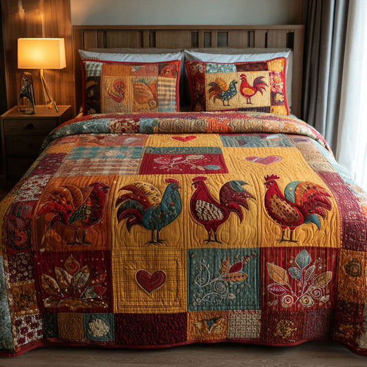 Freshly Hatched 3-Piece Quilted Bedding Set NCU0PT7431