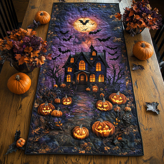 Fright House Quilted Table Runner NCU0DV7150