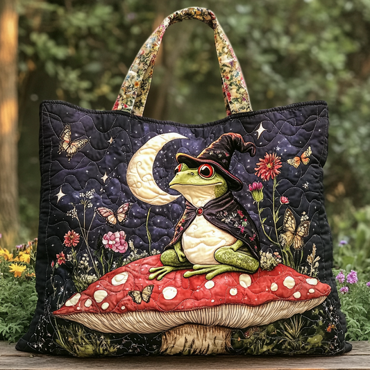 Frog Glow Quilted Tote Bag NCU0DK9323