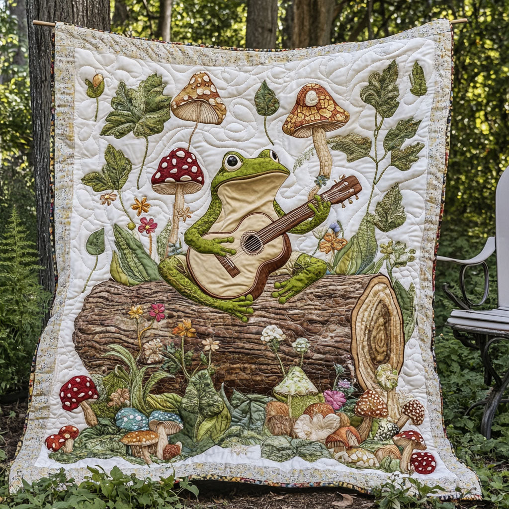 Frog Rocker Quilted Blanket NCU0PT7162