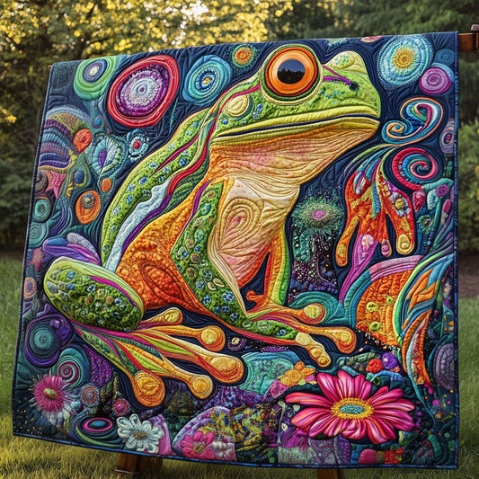 Frogtopia Dreamscape Quilted Blanket NCU0PT4082