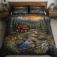 Front Porch Calm 3-Piece Quilted Bedding Set NCU0NT7437