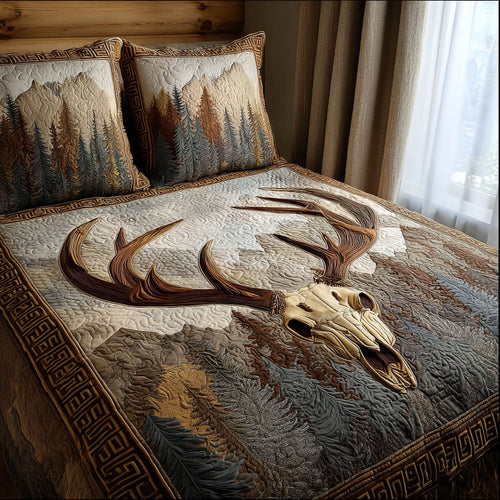 Frontier Calm 3-Piece Quilted Bedding Set NCU0NT11998