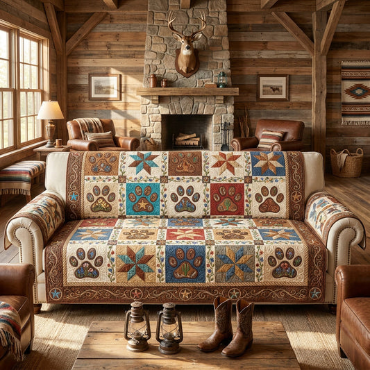 Frontier Paws Quilted Sofa Cover NCU0TV1960