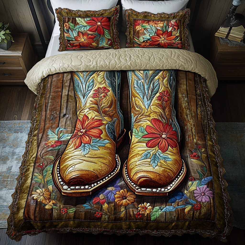 Frontier Soul 3-Piece Quilted Bedding Set NCU0DK6831