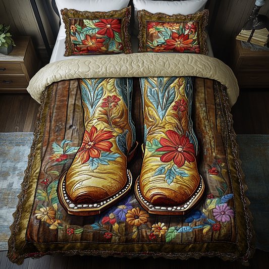 Frontier Soul 3-Piece Quilted Bedding Set NCU0DK6831