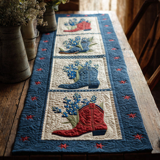 Frontier Stars Quilted Table Runner NCU0TV1460