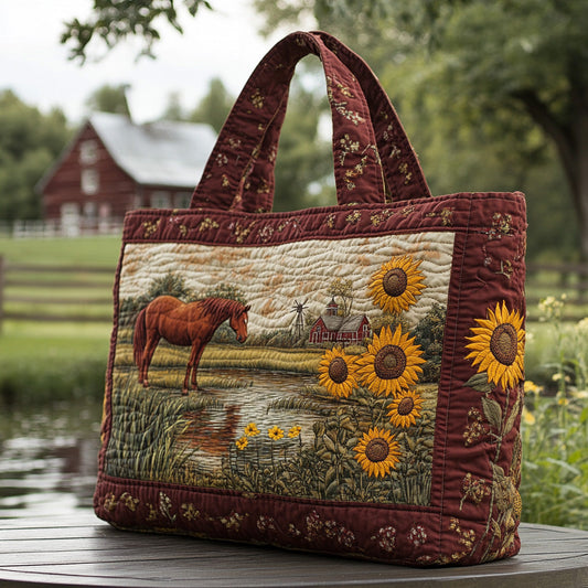 Frontier Sunrise Quilted Tote Bag NCU0DV7254