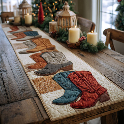 Frontier Walk Quilted Table Runner NCU0TV1448