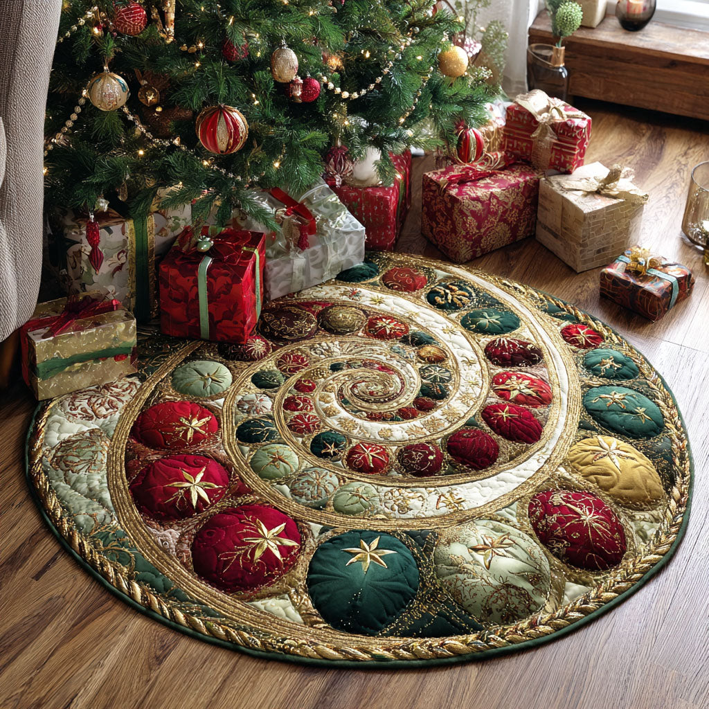 Frost Bell Quilted Round Mat NCU0TD337
