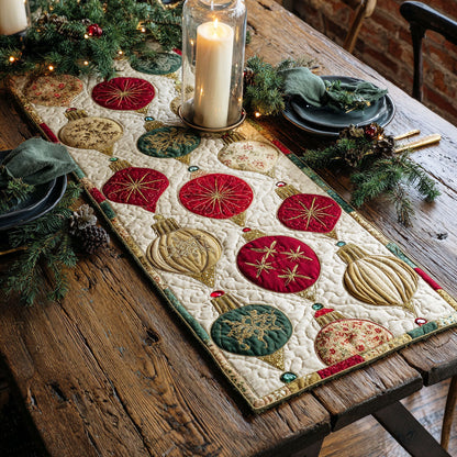 Frost Bell Quilted Table Runner NCU0TD407