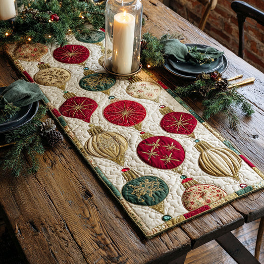 Frost Bell Quilted Table Runner NCU0TD407
