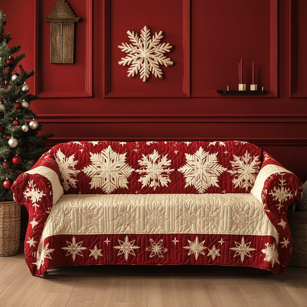 Frost Charm Quilted Sofa Cover NCU0DK10798