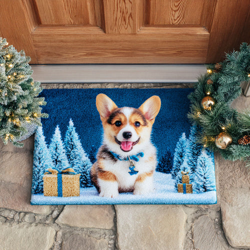 Frost Corgi Doormat NCU0TD720