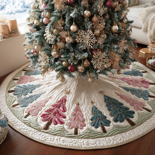 Frost Fir Quilted Christmas Tree Skirt NCU0DV7597