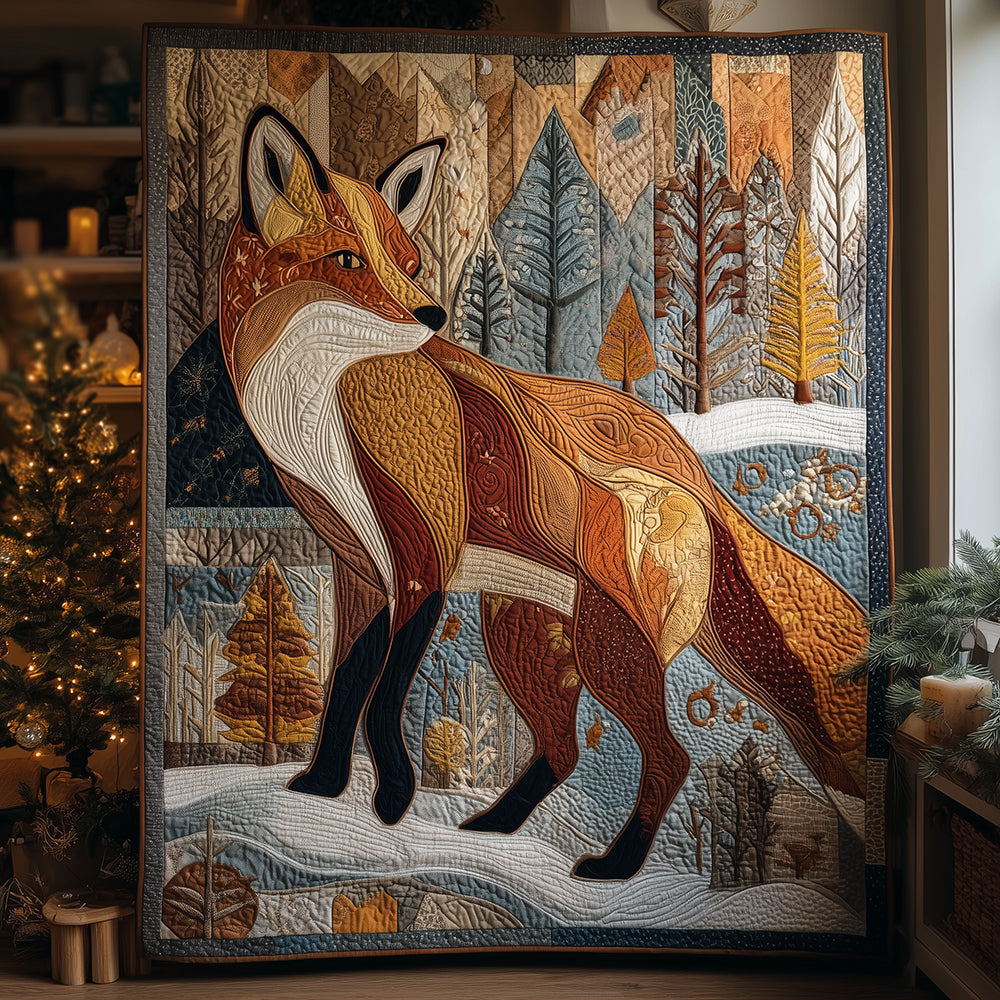 Frost Fox Quilted Blanket NCU0TH3536