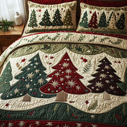 Frost Garden 3-Piece Quilted Bedding Set NCU0DK11033