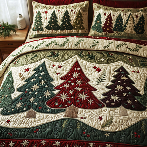 Frost Garden 3-Piece Quilted Bedding Set NCU0DK11033