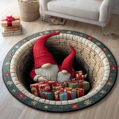 Frost Garden Gnome Round Carpet NCU0TD1287