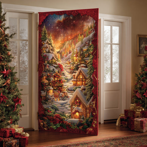 Frost Lantern Village Quilted Door Cover NCU0TD1628