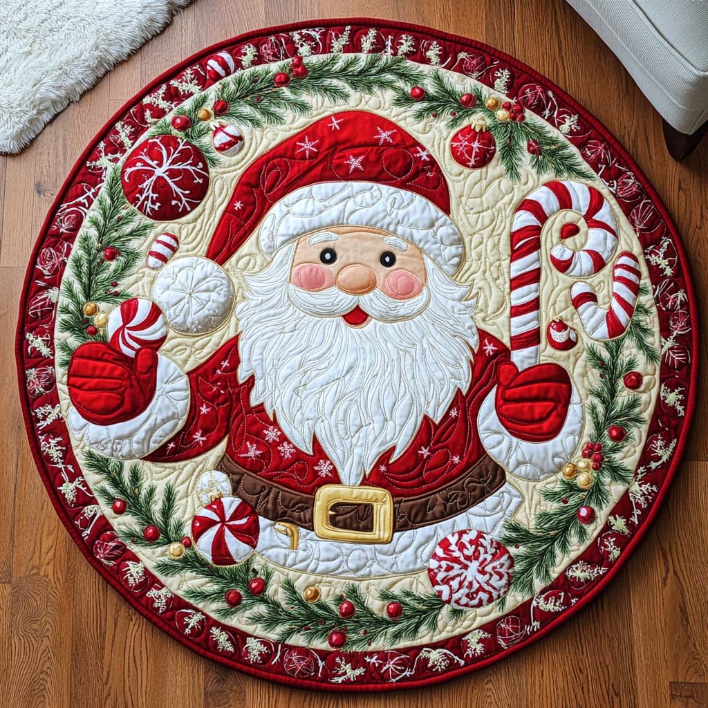 Frost Night Quilted Round Mat NCU0NT9739