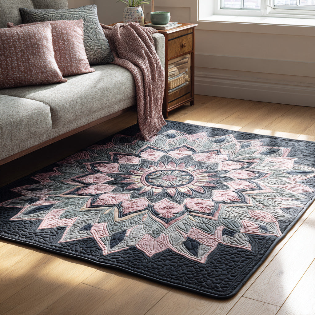 Frost Rosette Area Rug NCU0VL3284