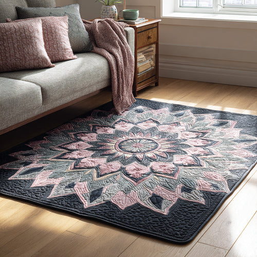 Frost Rosette Area Rug NCU0VL3284