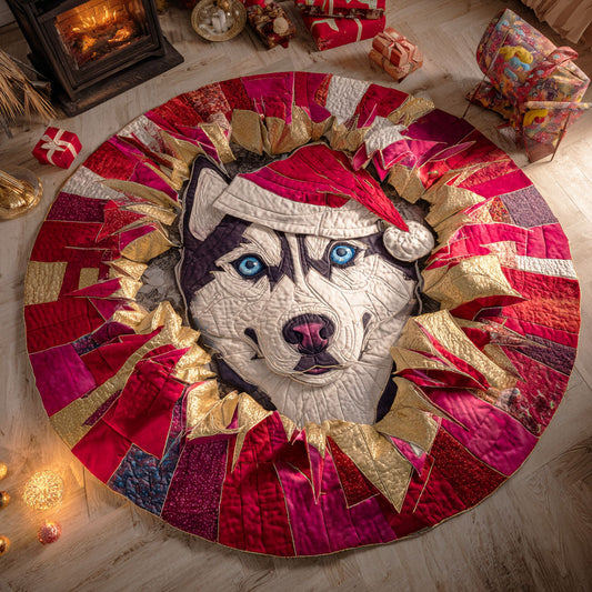 Frost Runner Quilted Round Mat NCU0TD852