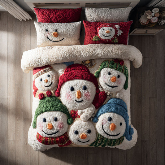 Frost Smile 3-Piece Quilted Bedding Set NCU0PT10514