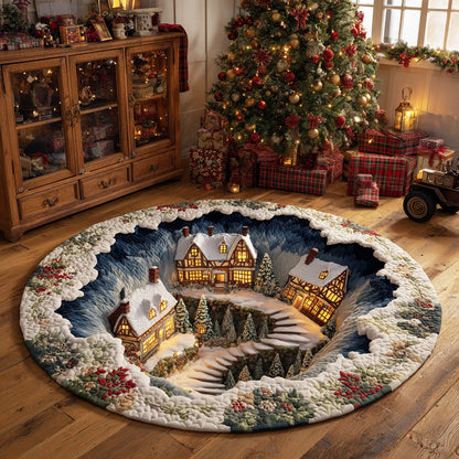 Frost Valley Magic Quilted Round Mat NCU0TD1754