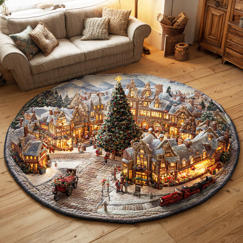 Frost Village Express Quilted Round Mat NCU0TD1661