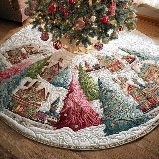 Frostbrook Village Christmas Quilted Tree Skirt NCU0PT10275