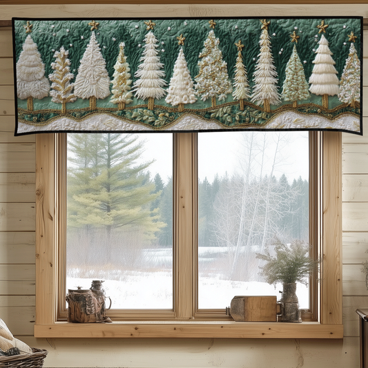 Frosted Pines Quilted Valance NCU0DV7563