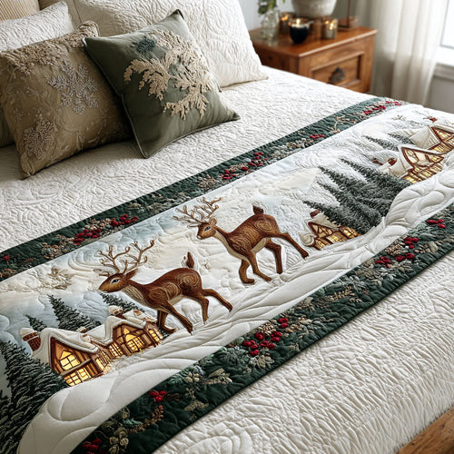 Frosted Caravan Quilted Bed Runner NCU0TV1247