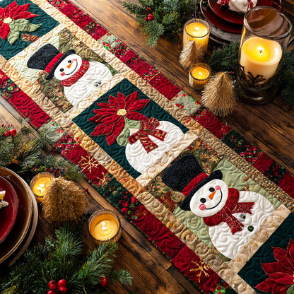 Frosted Companions Quilted Table Runner NCU0TV248