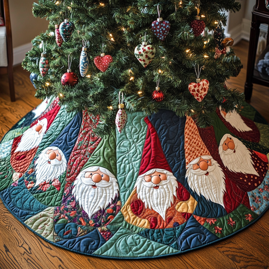 Frosted Delight Christmas Quilted Tree Skirt NCU0VL799