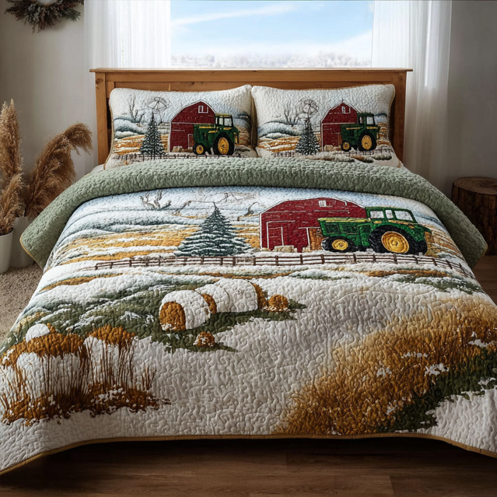 Frosted Fields 3-Piece Quilted Bedding Set NCU0PT10865