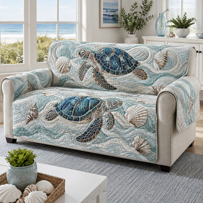 Frosted Foam Explorers Quilted Sofa Cover NCU0VL3936