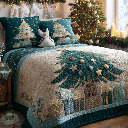 Frosted Forest 3-Piece Quilted Bedding Set NCU0DV8153