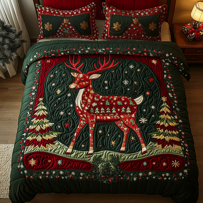 Frosted Forest 3-Piece Quilted Bedding Set NCU0VH769
