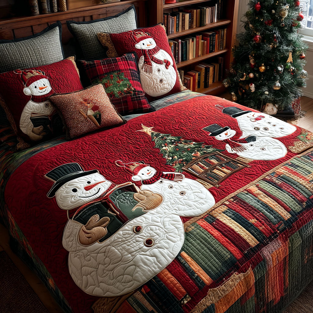 Frosted Hugs 3-Piece Quilted Bedding Set NCU0PT10307